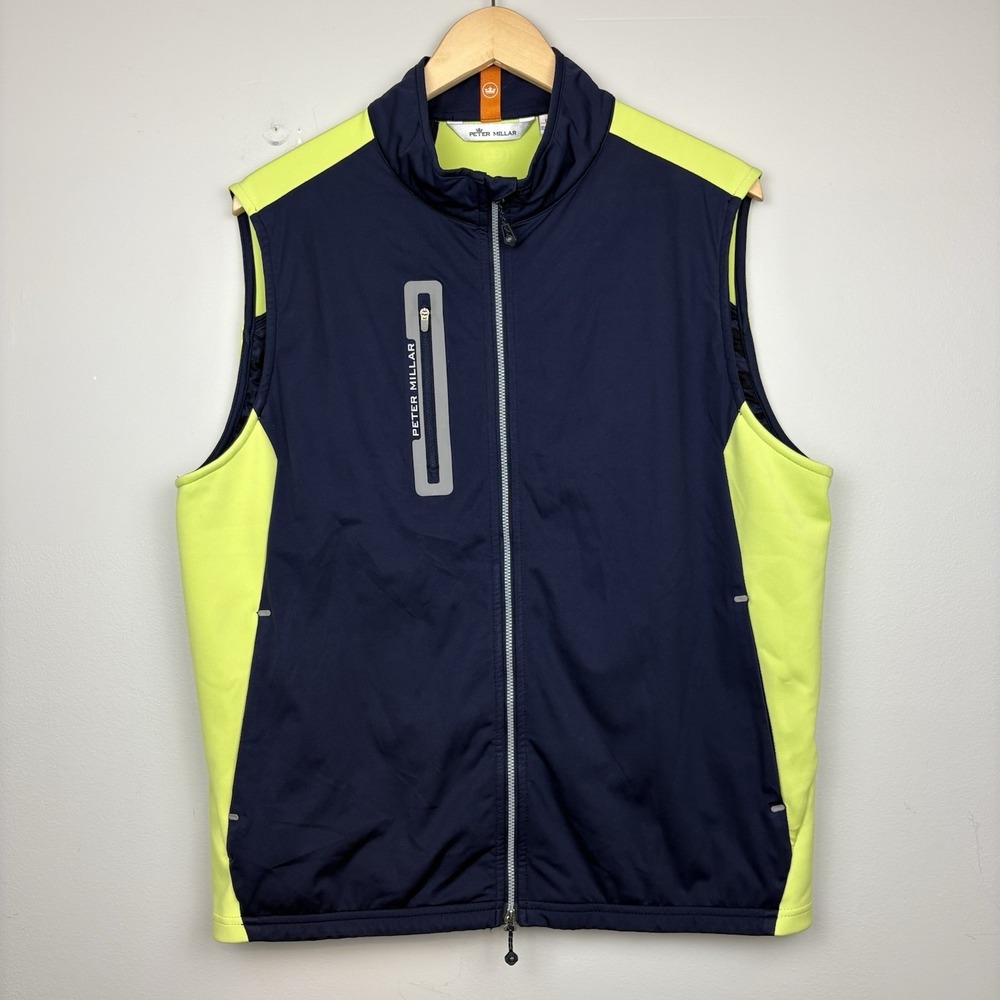 Peter Millar Crown Sport Hyperlight Fuse Hybrid Vest L Blue/Navy